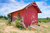 Old Tool Shed Red Barn
