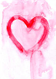 painted heart - symbol of love