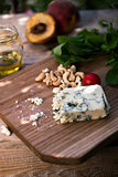 Roquefort cheese with indian nuts