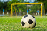 football (soccer) and goal