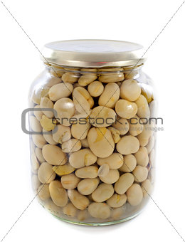 bottled preserves of bean