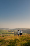 couple looking over a valley