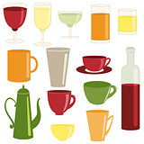 Cups and glasses collection