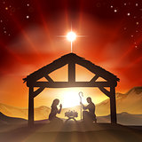 Nativity Christian Christmas Scene