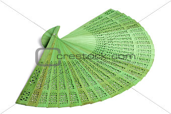 Green spanish fan