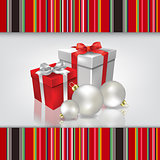Abstract celebration background with Christmas gifts