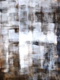 Brown and White Abstract Art Painting