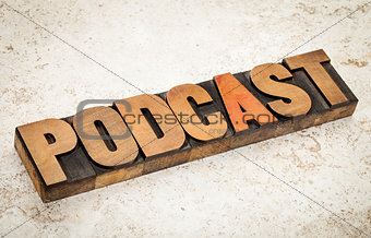 podcast - internet broadcasting concept 