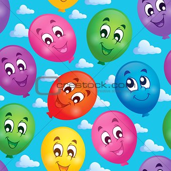 Seamless background with balloons 3