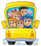 Image with school bus theme 1