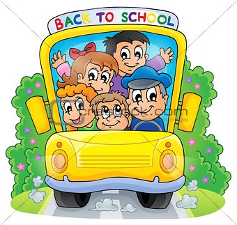 Image with school bus theme 2