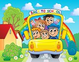 Image with school bus theme 4