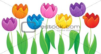 Image with tulip flower theme 3