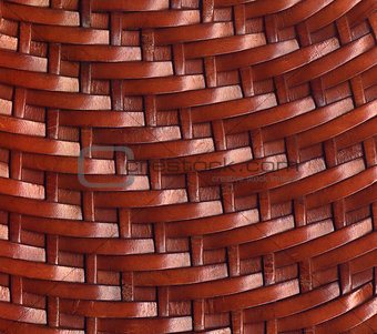 Brown Leather Woven Texture Background 