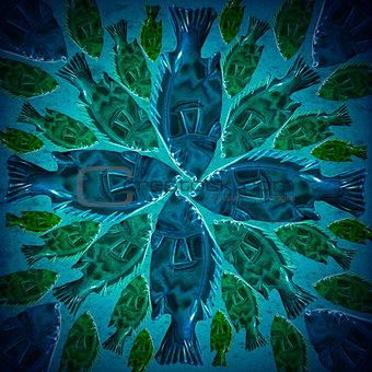 Stylized Fish Background