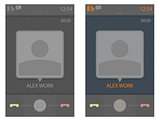 Vector user interface for smart phone 