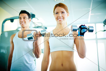 Training with dumbbells