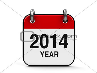 Icon calendar 2014 year