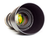 long lens with hood