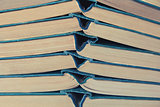 Stack old hardcover books