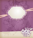 Background with violet flowers