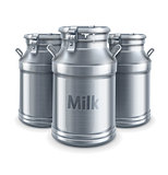 can containers for milk isolated vector