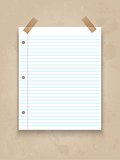 Lined paper on grunge background