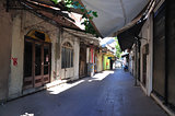 Closed bazar in Pergamon, turkey