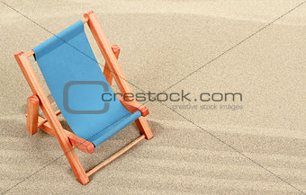Vacation background with sun lounger