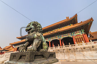 Chinese lion in the forbidden city, Beijing