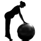 pregnant woman fitness workout pilates