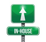 inhouse road sign illustration design