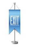 exit standing banner sign illustration design