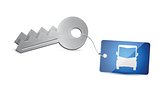 vehicle keys illustration design