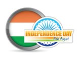 indian flag. independence day design illustration