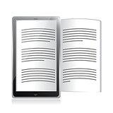 ebook reader. tablet illustration design