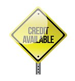 credit available road sign illustration