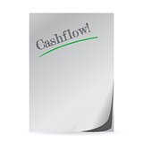 word cashflow written on a white paper
