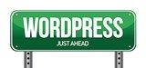 wordpress road sign illustration
