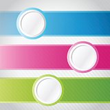 colorful circle banner infographics