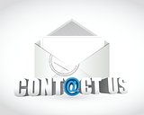 contact us. email envelope illustration design