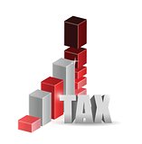 tax graph illustration design