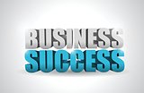 business success text illustration design