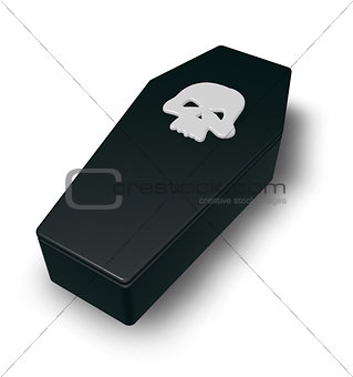 skull coffin