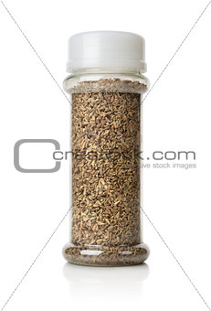 Anise seeds in a glass jar