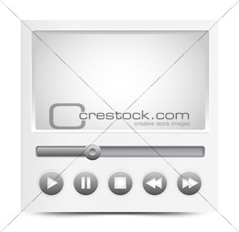 Vector simple video player interface