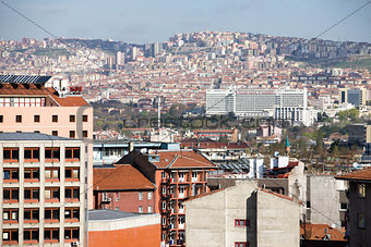Residential and business sections of Ankara