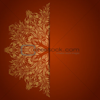 Elegant background with lace ornament