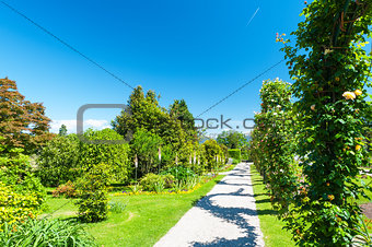 Public garden of Villa Taranto in Italy