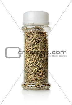 Rosemary in a glass jar
